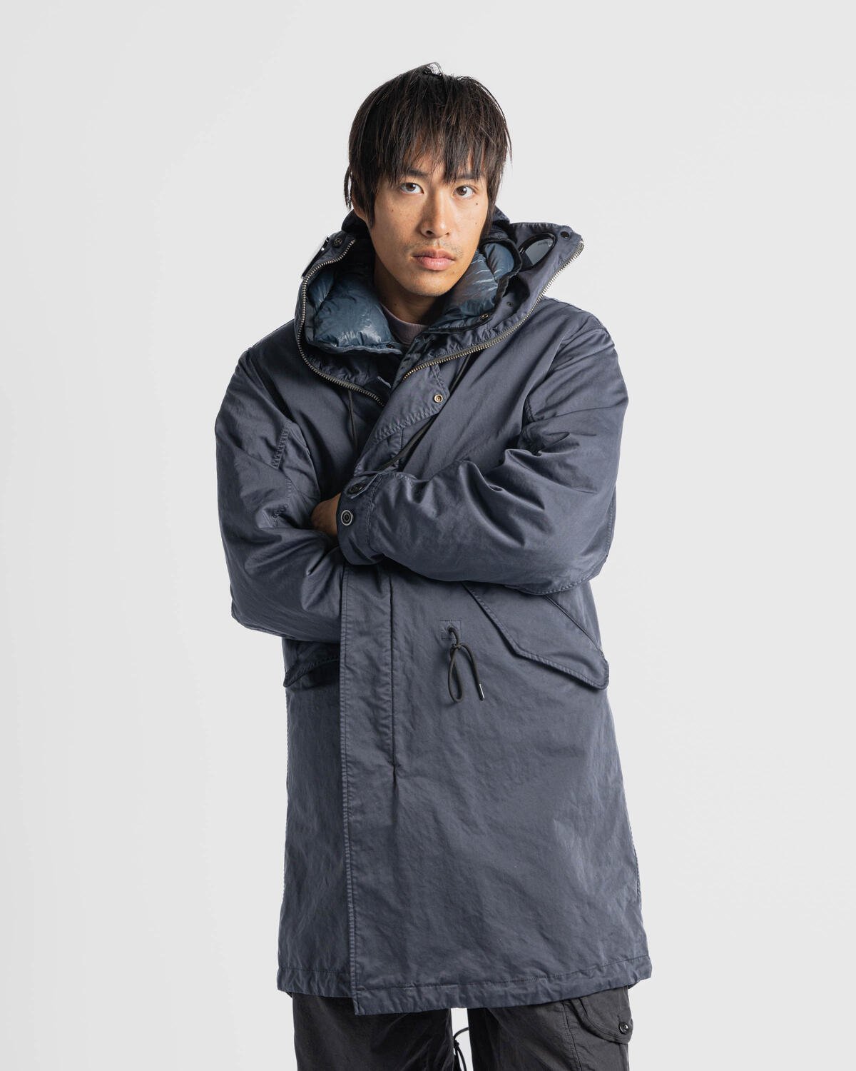 C.P. Company Micro Kei Explorer Parka | 995 | jersey knit cotton T-shirt  Blu - Icse2014Shops STORE | 17CMOW227A110089G